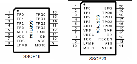 SGRT104N	四通道触摸感应开关 触摸芯片