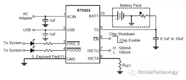 RT9502 双输入充电IC-立锜