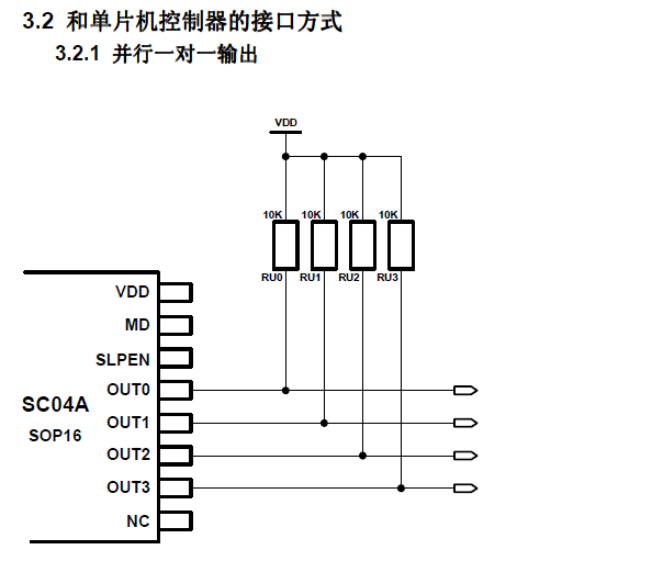 SC04A 博晶微4通道触摸感应芯片 触摸芯片