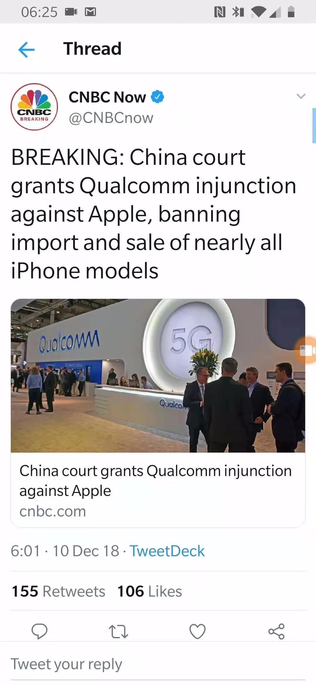 7款iPhone在中国被禁卖，高通要坐收渔翁之利了